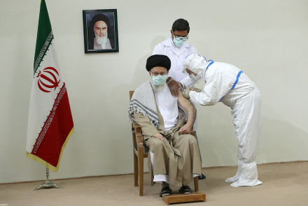 تزریق واکسن کوو ایران برکت به رهبر انقلاب اسلامی