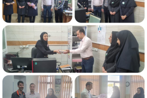 📌حضور تیم مدیریتی بیمارستان فاطمیه در بخش های درمانی با تقدیم شاخه گل و شیرینی به مناسبت روز پرستار